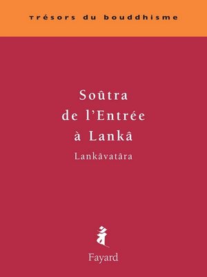 cover image of Soutrâ de l'entrée à Lanka